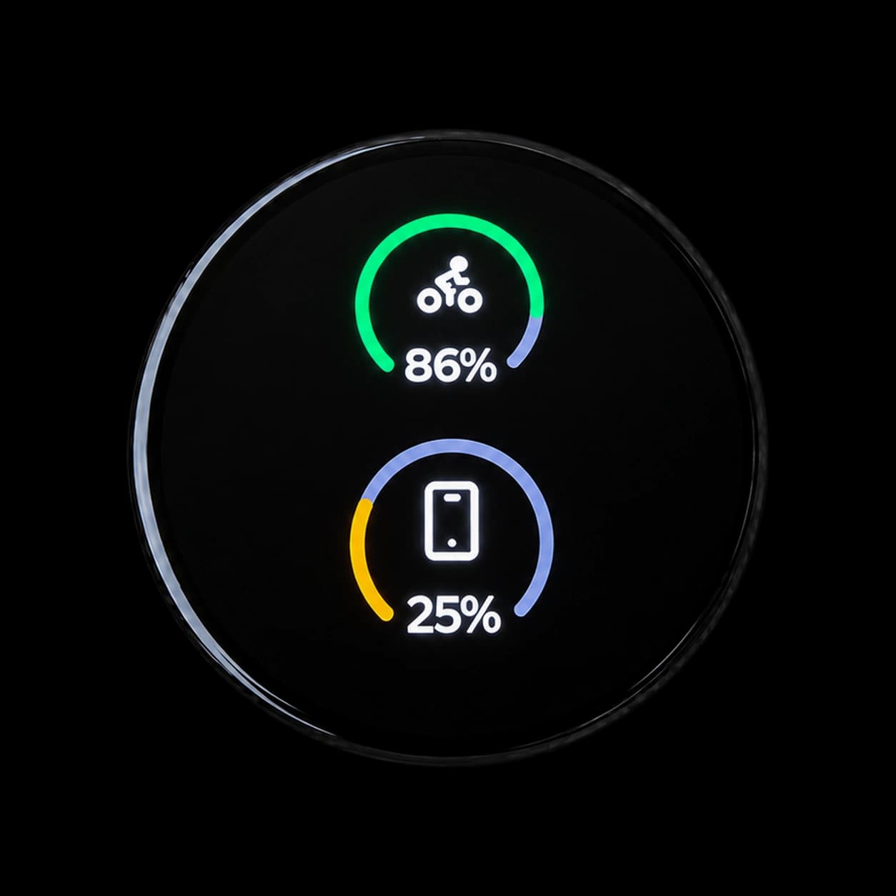 Battery status screen